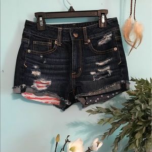 AMERICAN EAGLE high waisted jean shorts
